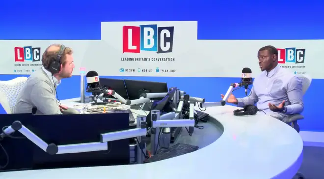 Hilary Ineomo-Marcus joined James O'Brien in the LBC studio on Monday