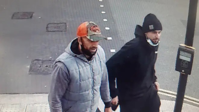Police wish to identify these two men in connection with a brutal robbery