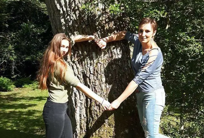 Aneta Zdun (right), 40, and daughter, Nikoleta (left), 18, were stabbed multiple times at their home in Salisbury