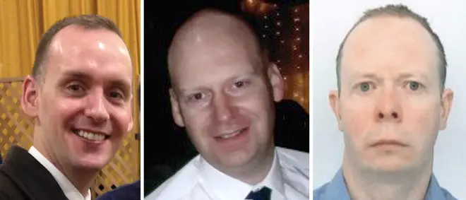 James Furlong, 36, David Wails, 49, and Joseph Ritchie-Bennett, 39, were fatally stabbed