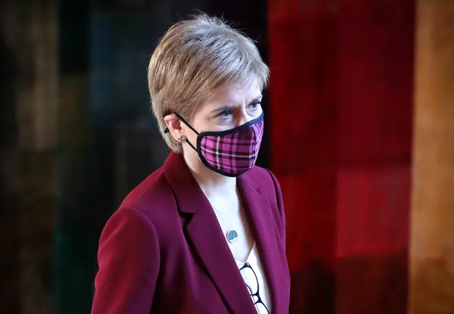 File photo: First Minister Nicola Sturgeon arrives to give an update on Covid restrictions in the Scottish Parliament