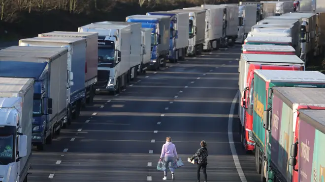 Transport Secretary Grant Shapps said that by 9am on Boxing Day all hauliers had left Manston airfield