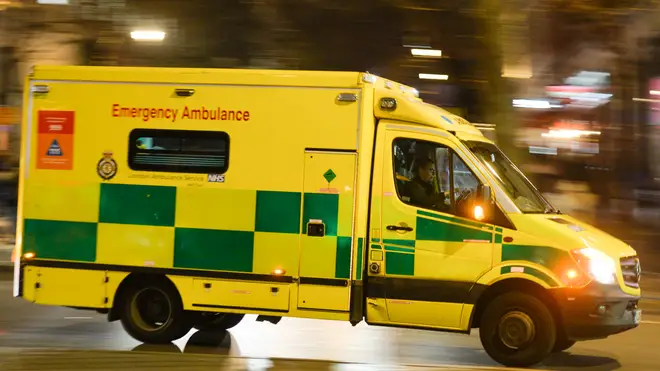 Emergency service workers had to seek sanctuary in their ambulance