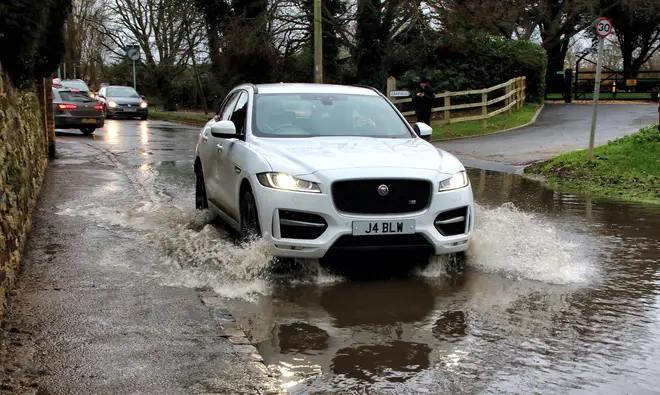 The Environment Agency have warned people not to drive through flood water.