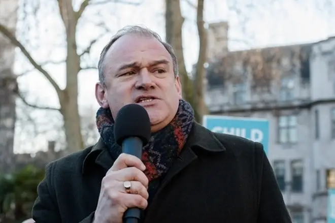 Sir Ed Davey revealed his party would not vote for the Brexit deal