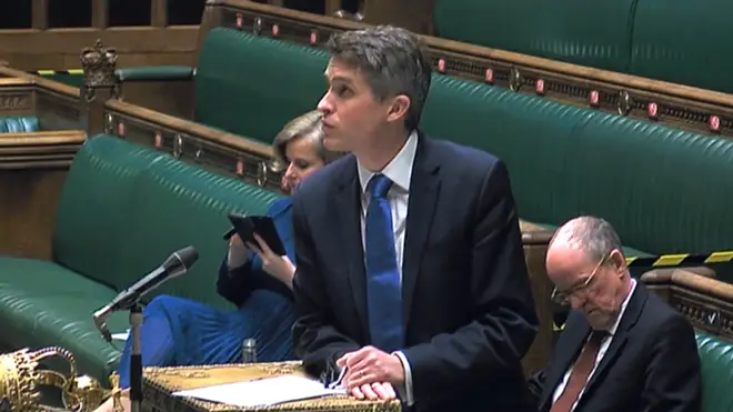 Gavin Williamson speaks in the House of Commons