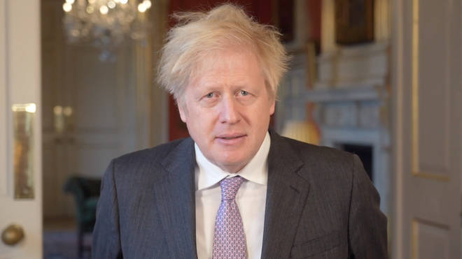 Boris Johnson has said "goodbye to the grimness of 2020"