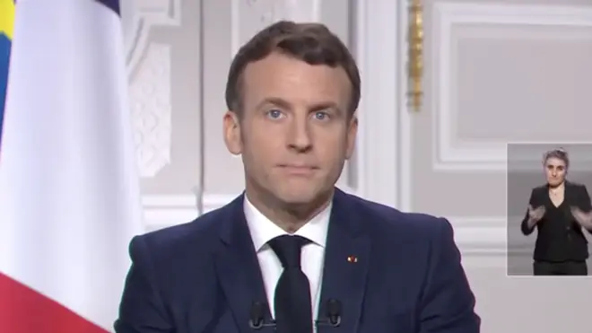 Mr Macron made the comments during his New Year address from the Élysée Palace