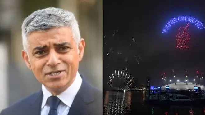 Sadiq Khan has been criticised for the New Year firework display in London