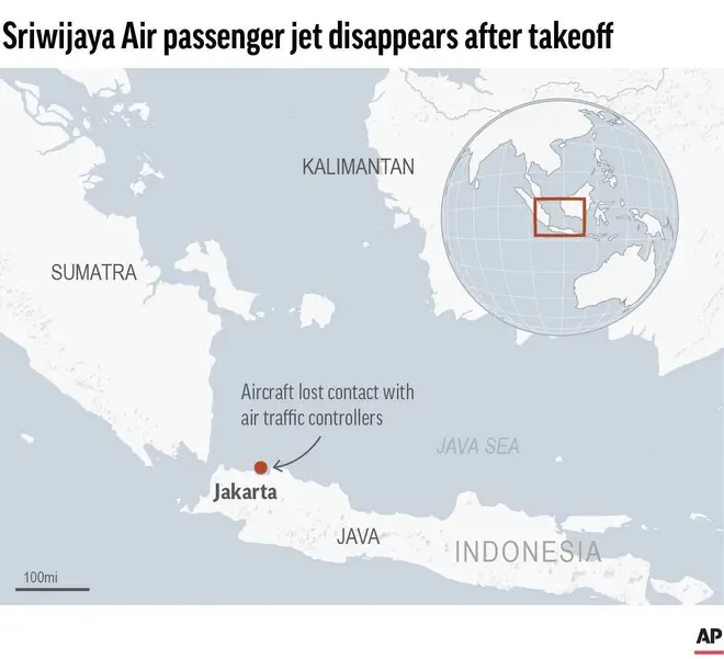 Map locating Jakarta, Indonesia