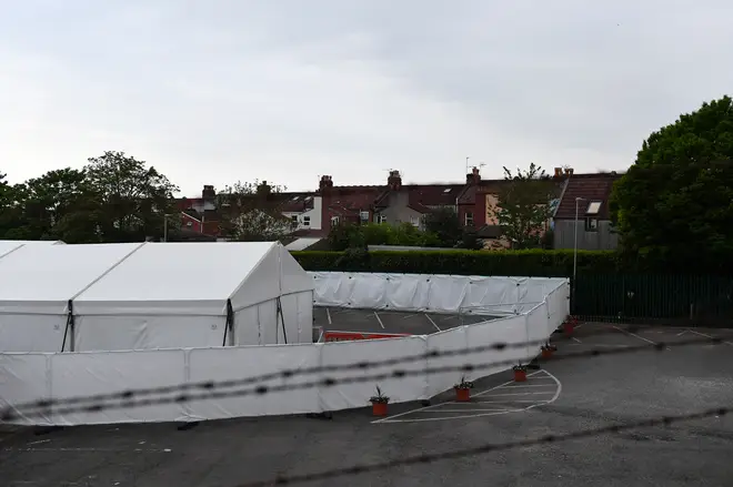 File photo: A general view of the temporary mortuary set up to handle Covid-19 deaths at the Bristol City Council Depot