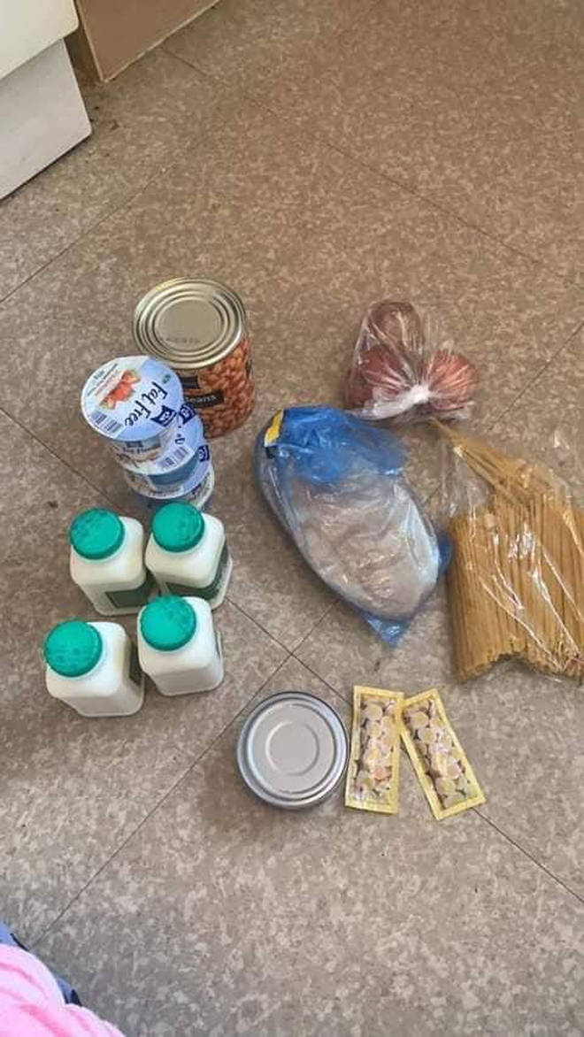 A parent from South Shields shared this image of her food parcel