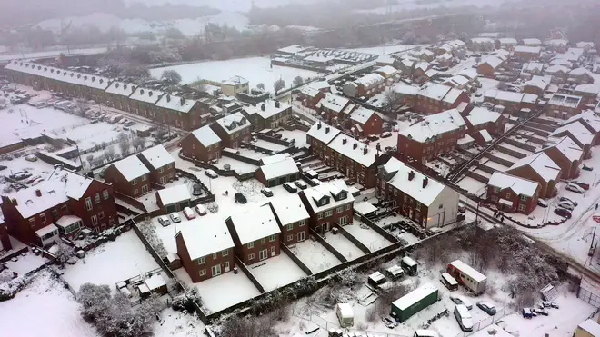 Yorkshire was hit with heavy snow on Thursday