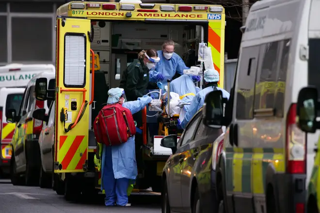 Patients are being transferred from London to Newcastle as hospitals struggle to cope