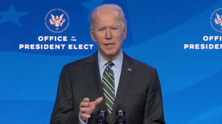 President-elect Joe Biden will deliver an appeal to national unity when he is sworn in on Wednesday
