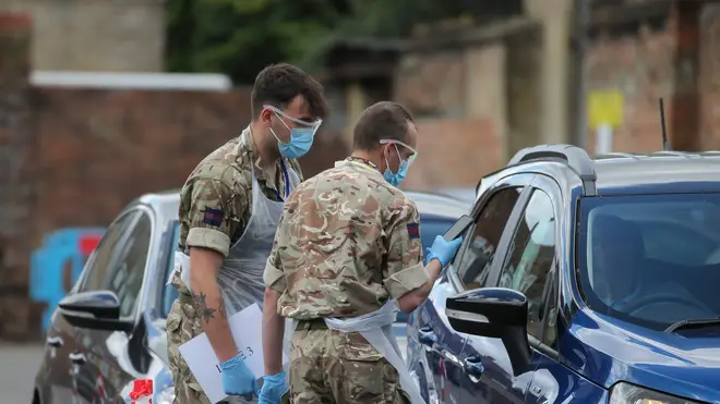 British soldiers have been key in helping with efforts to combat Covid-19
