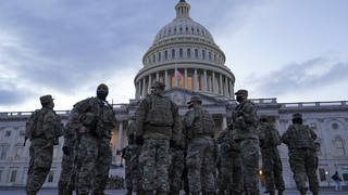 National Guard troops have been deployed in Washington to bolster security ahed of Biden's inauguration