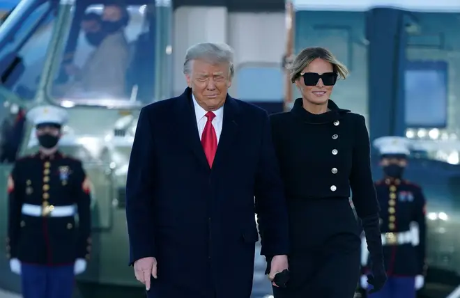 Mr and Mrs Trump will now travel to Florida