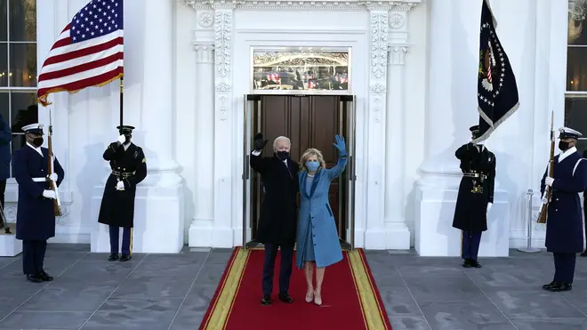 Joe and Jill Biden at the White House