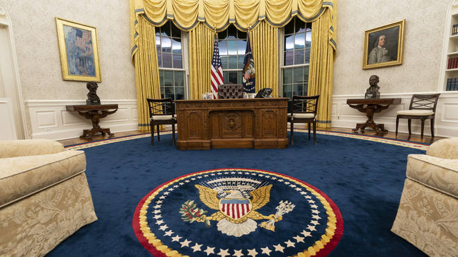 The Oval Office has a new look now Biden is in charge