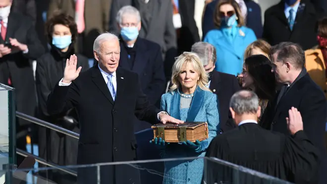 Joe Biden was sworn in as US President on Wednesday