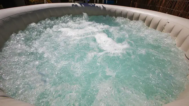 Police were called to a 'hot tub party'