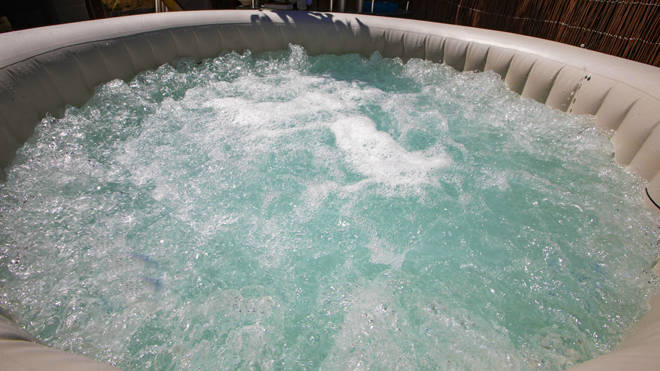 Police were called to a 'hot tub party'