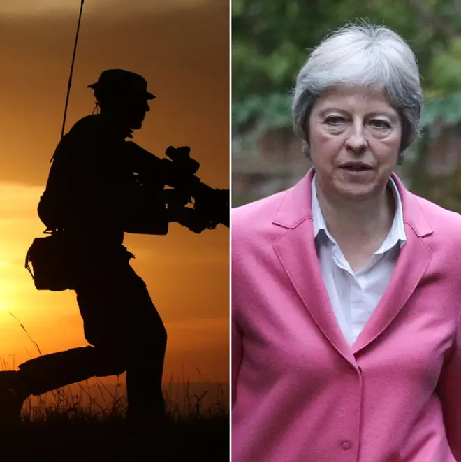 A veteran describes Theresa May as "incredibly weak" and distracted during a meeting about soldiers&squot; mental health