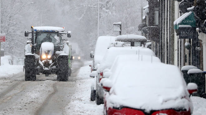 Heavy snow is expected in several parts of the UK over the next few days