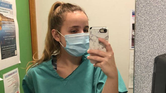 Theodora Cantea, a 19-year-old biomedical science student at St George's University, recalled seeing one family having to say their goodbyes through a tablet