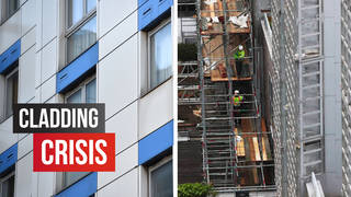 Contractors undertake works at a residential property in Paddington, London, as part of a project to remove and replace non-compliant cladding