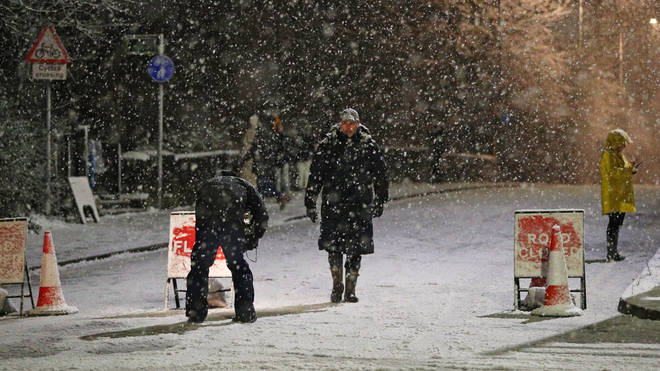 Areas of northern England are predicted to see snow