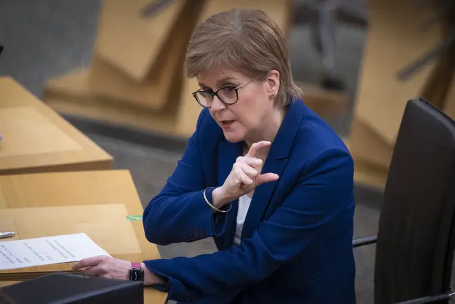 Scottish FirstMinister Nicola Sturgeon told MSPs restrictions would continue