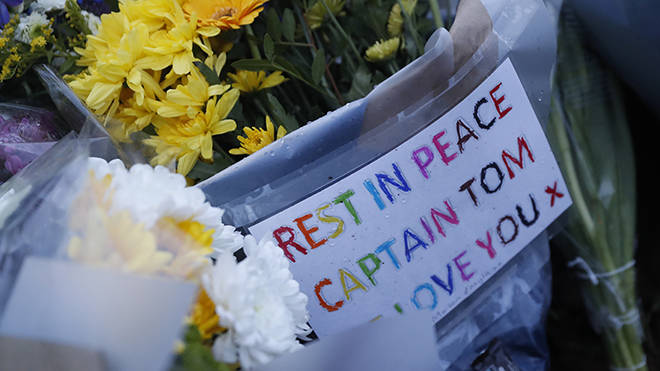 Captain Tom tributes: Messages, pictures and flowers are being dedicated to him all over the UK