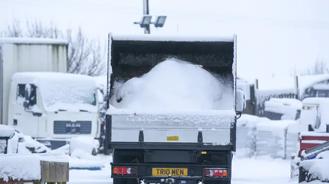 Heavy snow fell overnight in West Yorkshire, causing dangerous driving conditions