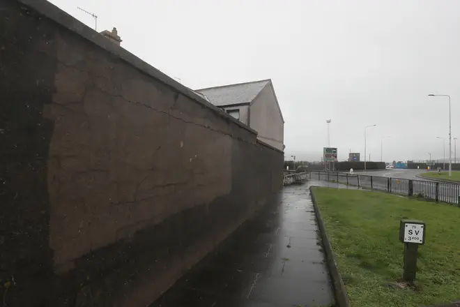 Much of the graffiti on buildings in Larne has now been scrubbed away