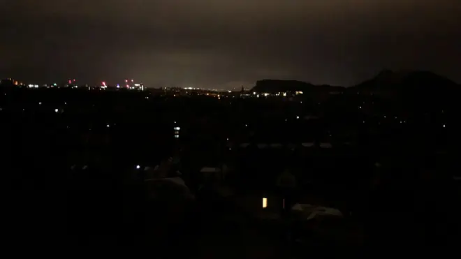 Thousands in Edinburgh were hit by power cuts on Sunday