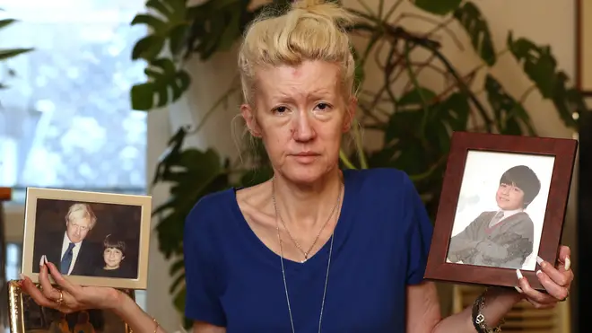 Jasna Badzak holds pictures of her son