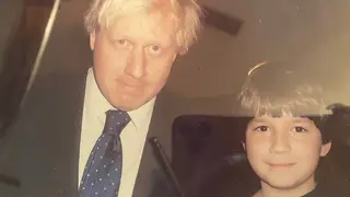 Boris Johnson pictured with Sven Badzak