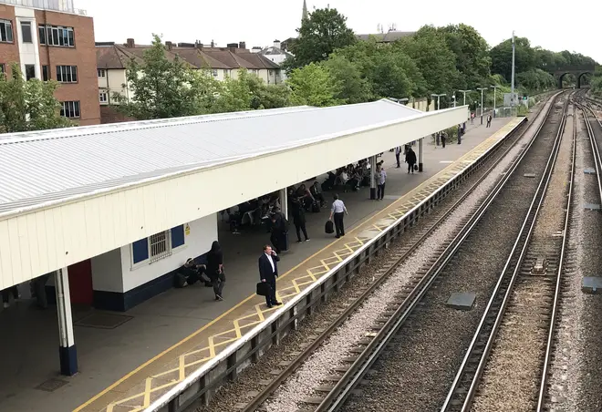 File photo: The railway worker was hit by a train at Surbiton station
