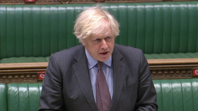 Boris Johnson was facing a grilling during Prime Minister's Questions
