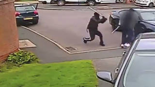 The gang were scene of CCTV attacking motorists with golf clubs