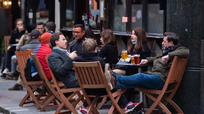 People may be allowed to have a pint outdoors in the Spring