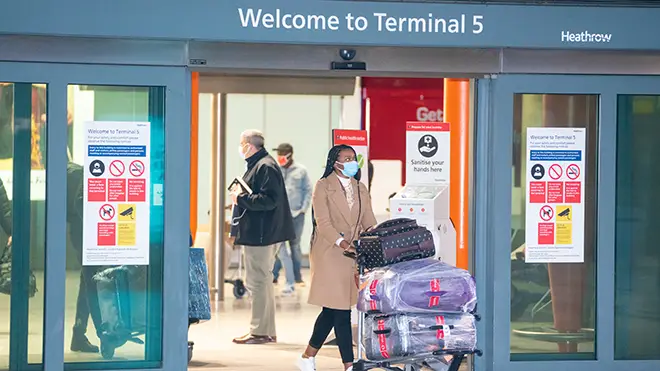 Hotel quarantine began in the UK from 15 February
