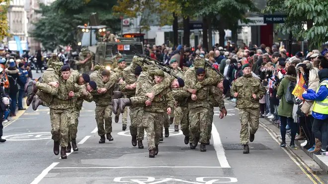 Gay people were not allowed to serve in the military until a rule change in 2000 (file photo)