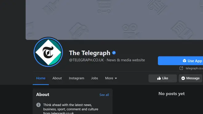 Telegraph's Facebook page