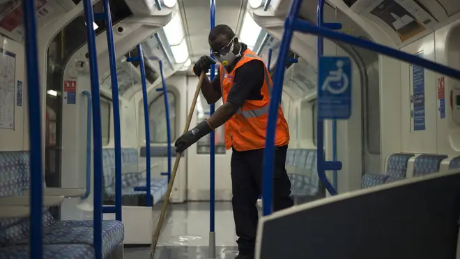 Transport for London has been deep cleaning the Underground on a regular basis
