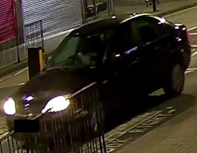 Police want more info on ablack Ford Mondeo, using registration number YR54 NHN - which was seen on CCTV driving away from the scene and found burnt out