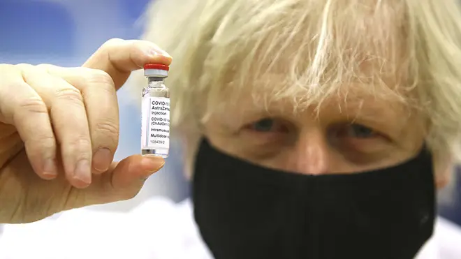Boris Johnson says more restrictions can be lifted if the vaccine continues to be a success
