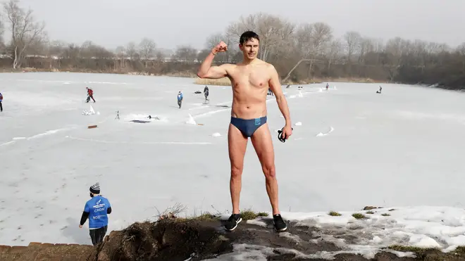 Czech Republic Under Ice Swimming Record